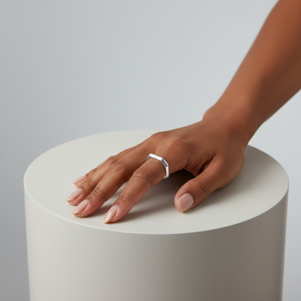 Bague réglable octogonale