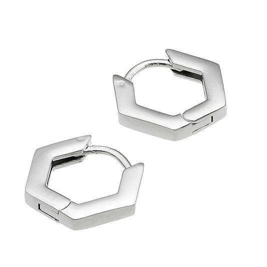 Boucles d’oreilles - Créoles Hexagonales