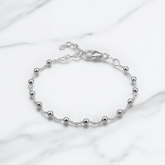 Bracelet chaine perlée