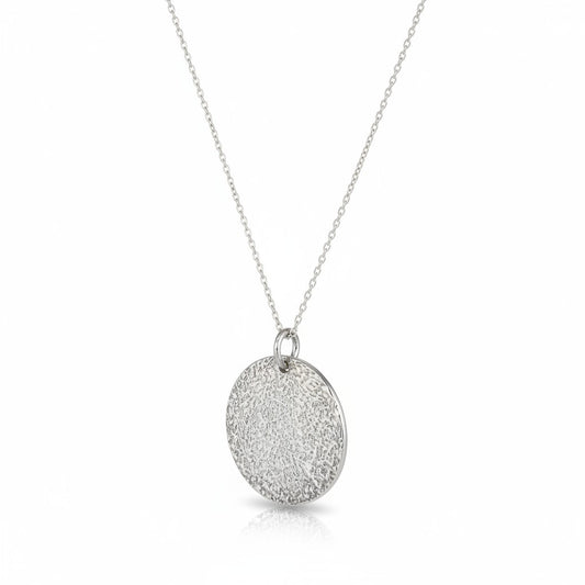 Chaine médaille martelée
