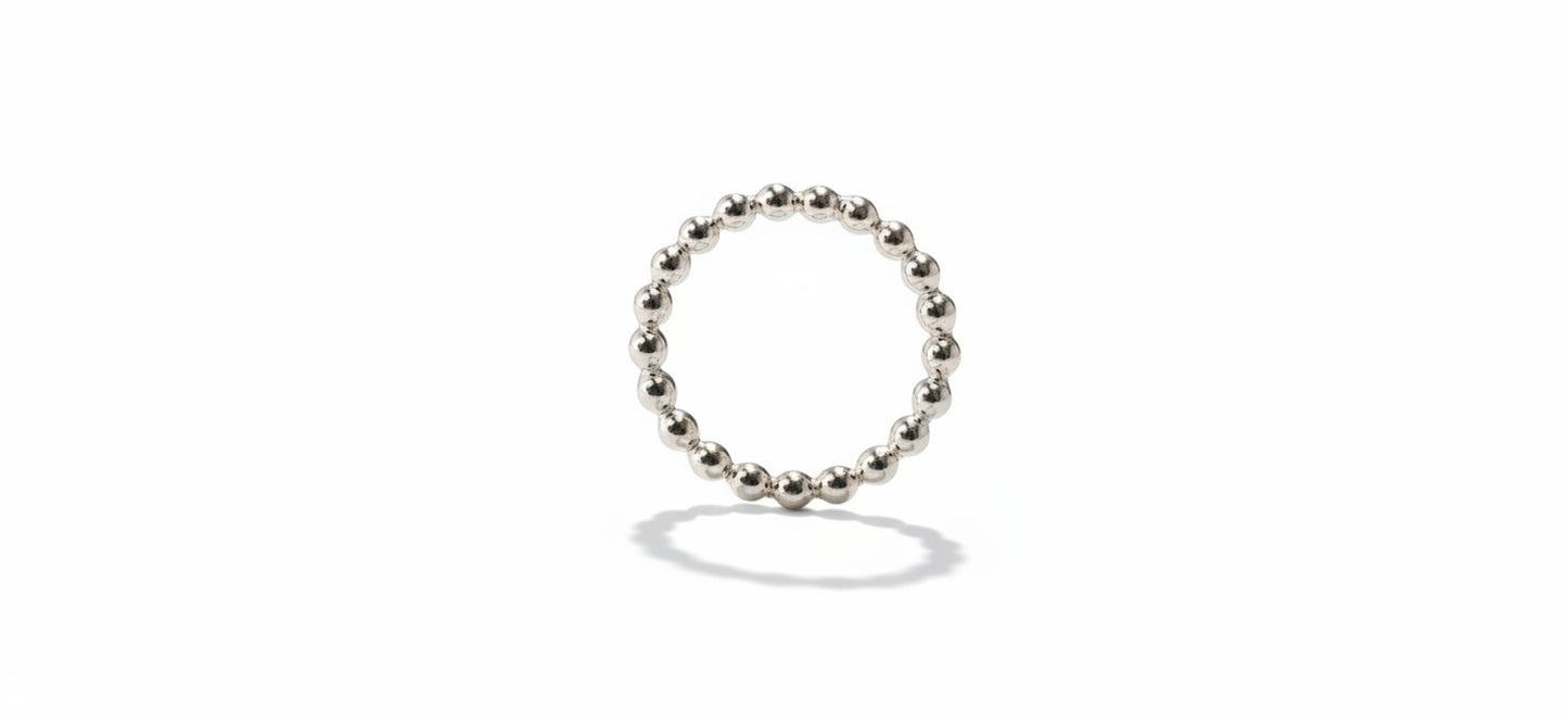 Bague perlée