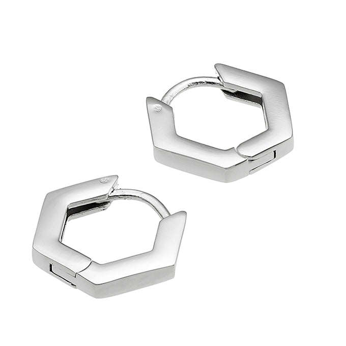 Boucles d’oreilles - Créoles Hexagonales