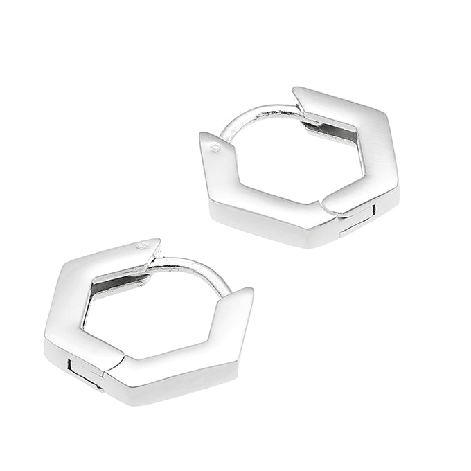 Boucles d’oreilles - Créoles Hexagonales