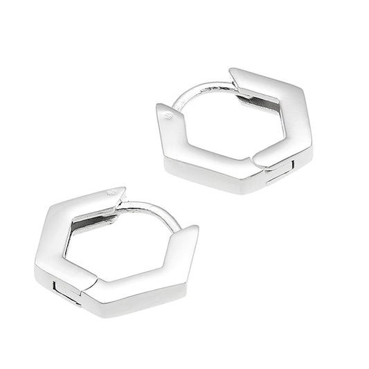Boucles d’oreilles - Créoles Hexagonales