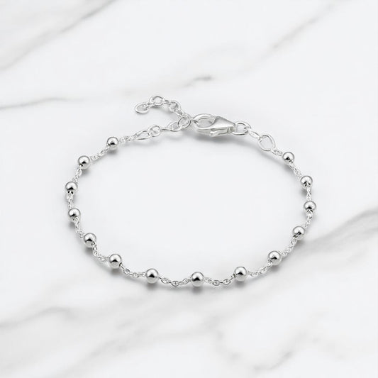 Bracelet chaine perlée