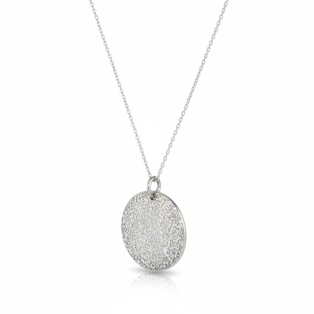 Chaine médaille martelée
