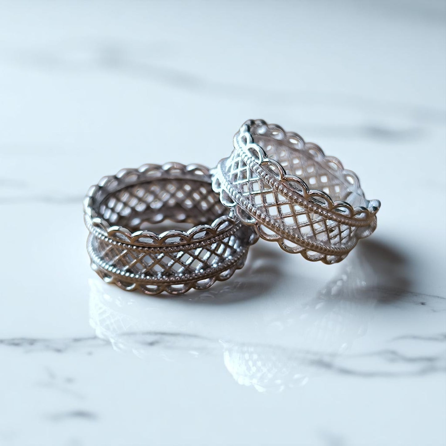 Bague dentelle réglable