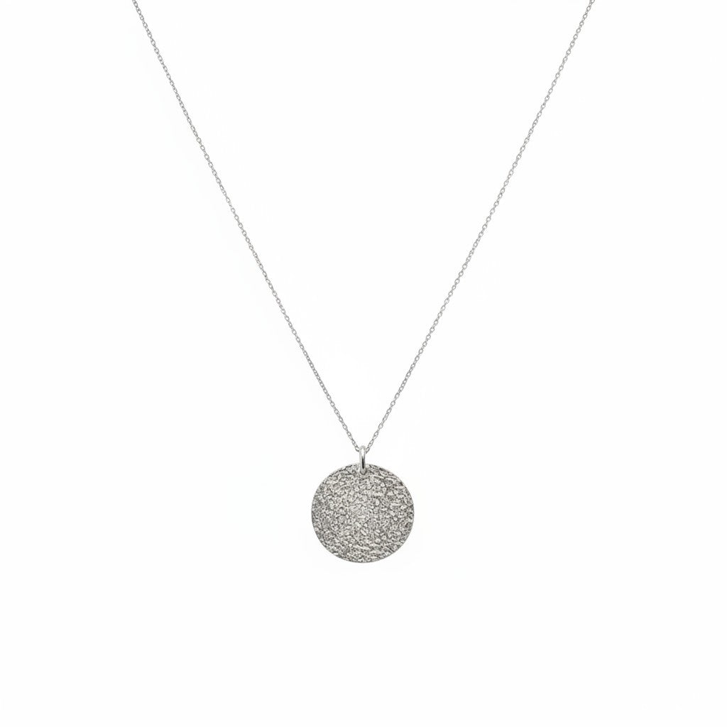 Chaine médaille martelée