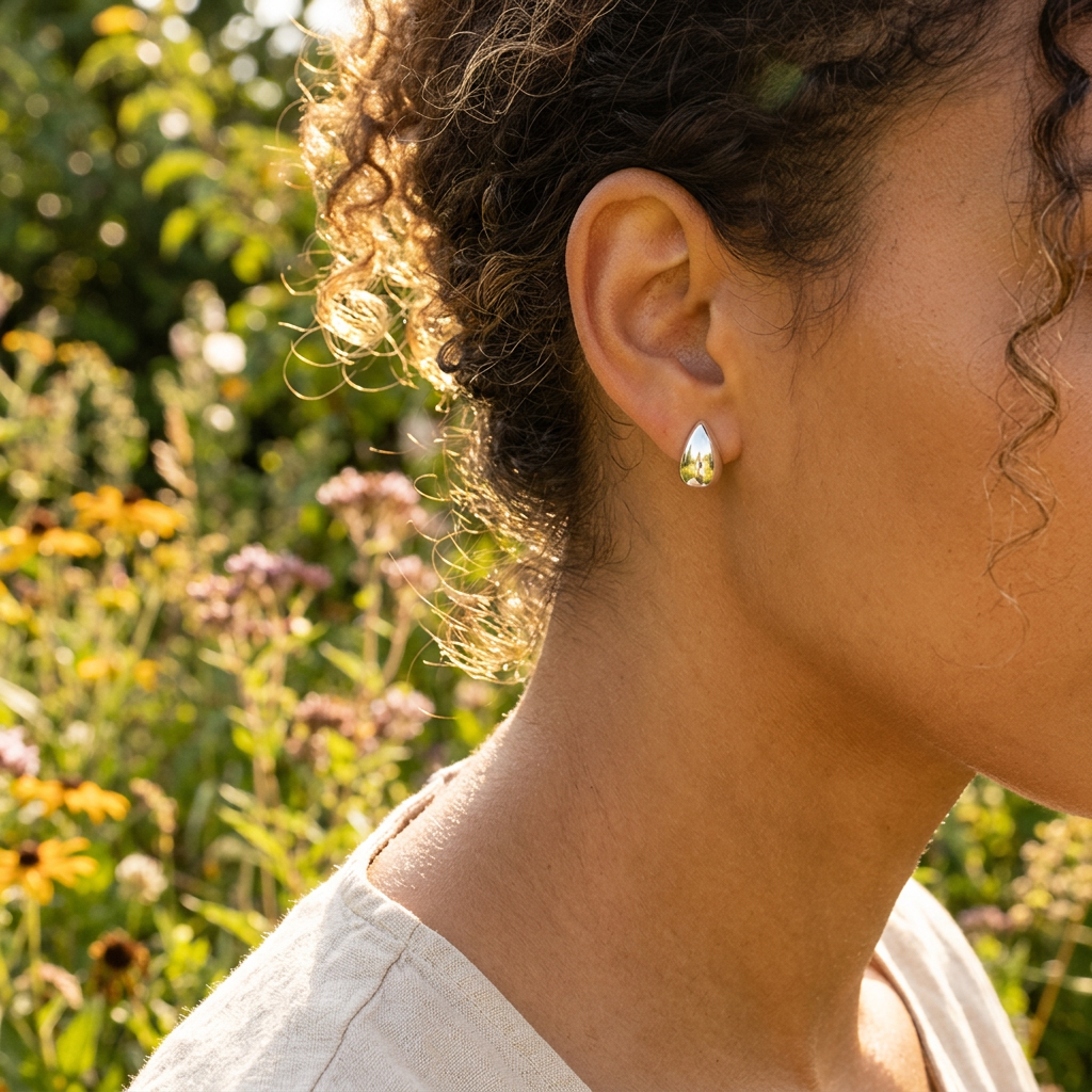 Boucles d’oreilles - clous d'oreilles goutte d’eau